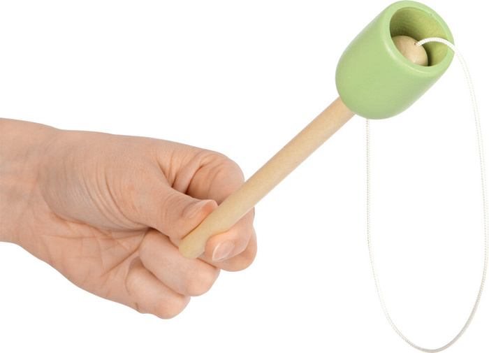 Gra zręcznościowa Złap piłeczkę Zestaw 4 kolorów Small Foot 12609 zabawki drewniane