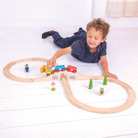 Kolejka drewniana ósemka Zielona Lokomotywa, BJT012-Bigjigs Rail