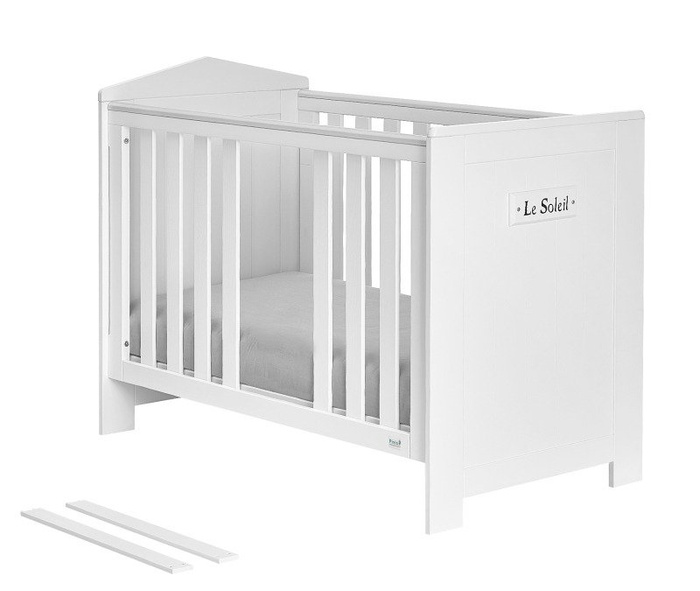 Białe łóżeczko 120x60 Pinio Marsylia MDF