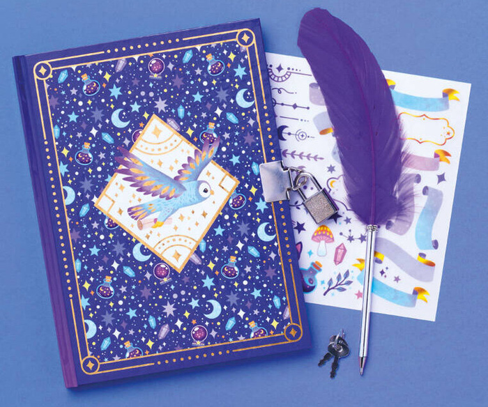 Zestaw kreatywny Sekretna księga 96 stronnicowa Szkoła magii J09110 Janod