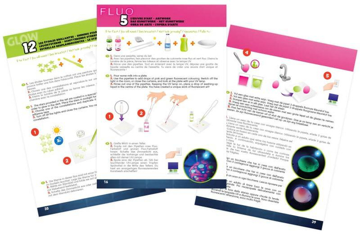 Eksperymenty dla dzieci Zestaw MEGA FLUO&GLOW 2162 Buki