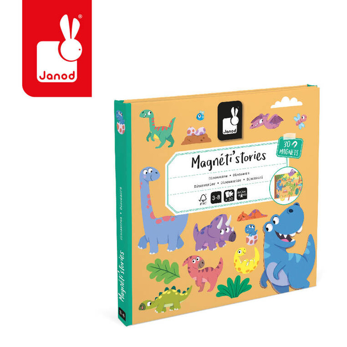 Magnetyczna układanka Dinozaury Magneti'stories J05450 Janod