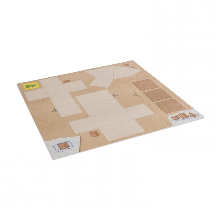 Gra edukacyjna z drewnianymi bryłami geometrycznymi Erzi 42043 Nauka geometrii przez zabawę