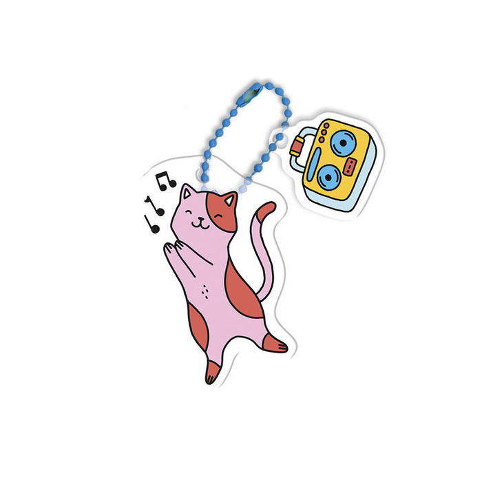 Zestaw kreatywny do tworzenia 10 ozdób z termokurczliwego plastiku Koty i psy Janod J09163