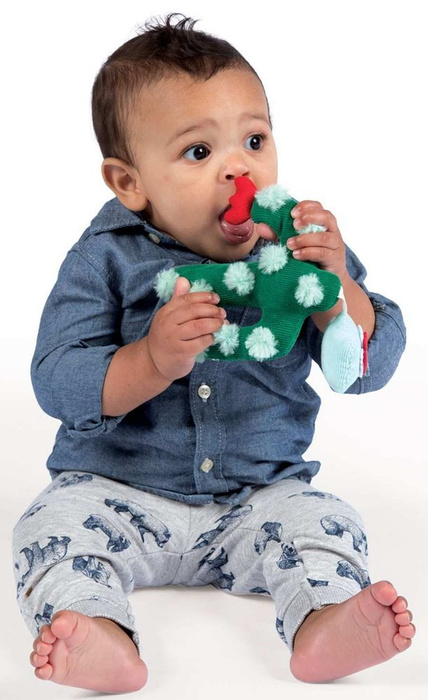 Zawieszka do wózka miękki kaktus z grzechotką, 216370-Manhattan Toy, zabawki dla niemowląt