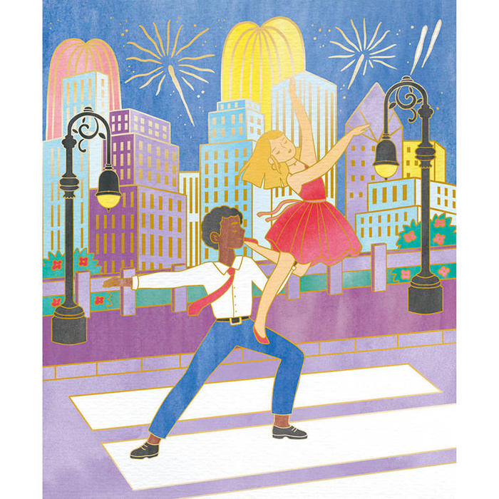 Zestaw kreatywny Złote kontury Tancerki Janod J07964