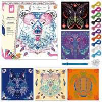 Zestaw kreatywny String Art Zwierzęta 8+, Janod J07912