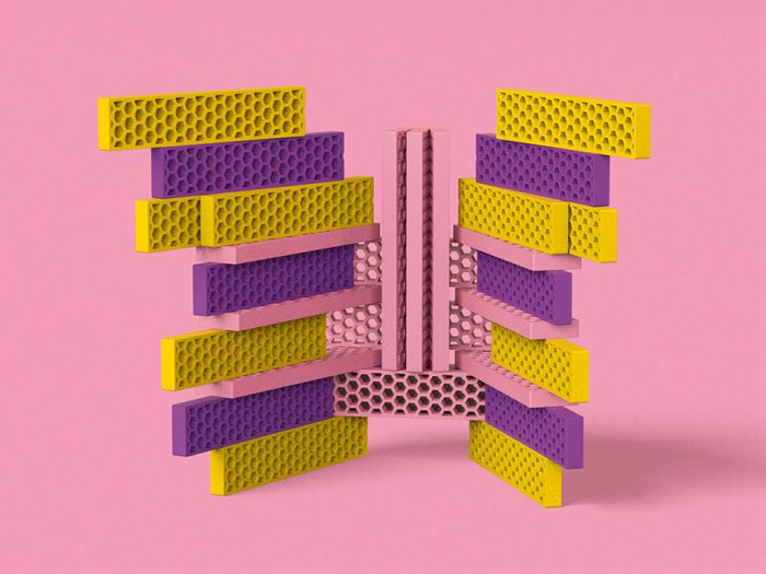 Kreatywne klocki konstrukcyjne Słodki Domek Mini Box Bioblo 40 elementów