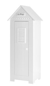 Biała szafa 1 drzwiowa Pinio Marsylia MDF