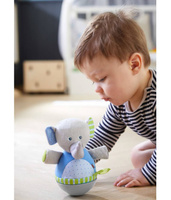 Zabawka kiwaczek Niebieski Słoń HB305824-Haba, zabawki dla niemowląt