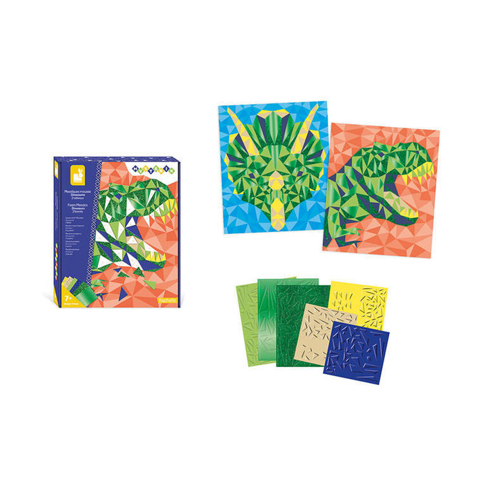 Zestaw kreatywny Mozaika Dinozaury Misterix 7+ J07973-Janod, zestaw artystyczny