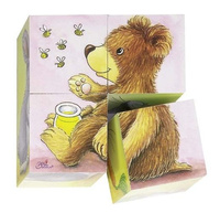 Klocki obrazkowe, młode zwierzątka, goki