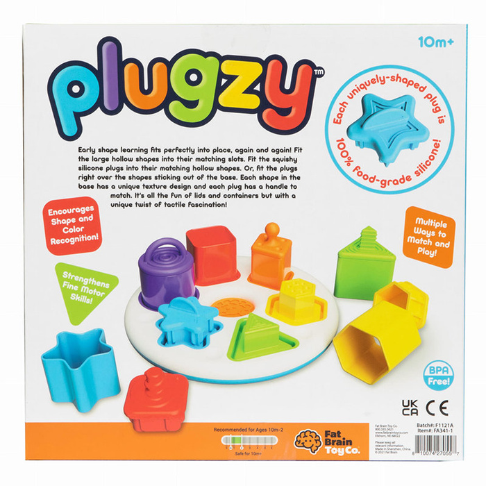 Sorter Plugzy Fat Brain Toys FA341-1 kształty i kolory zabawka dla najmłodszych
