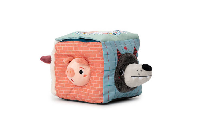 Dźwiękowa kostka aktywizująca wielofunkcyjna miękka Wilk Louis 83464 Lilliputiens