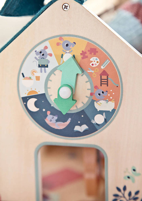 Drewniana wielofunkcyjna rozkładana Szkoła z 3 figurkami i akcesoriami 83422 Lilliputiens