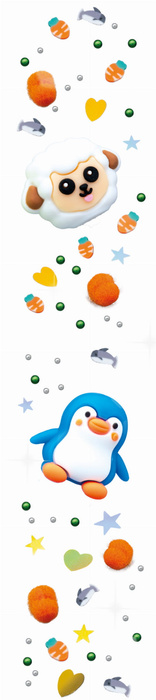 Zestaw diy dla dzieci długopisy i mazak Zwierzątka Buki FK009