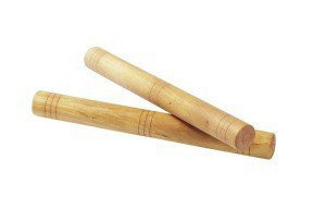 Dźwięczne pałeczki drewniane, goki