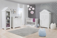 Białe łóżeczko 120x60 Pinio Marsylia MDF