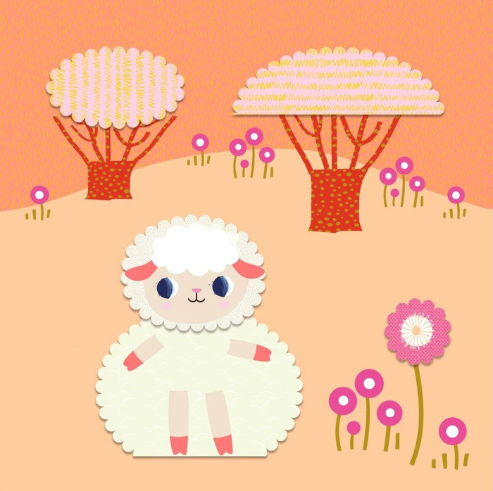 Artystyczny zestaw kolaż dla najmłodszych wycinanki Djeco DJ09057