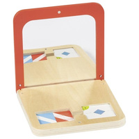 Drewniana układanka logiczna Mirror Magic Symetrie Goki 56296 gry logiczne dla dzieci