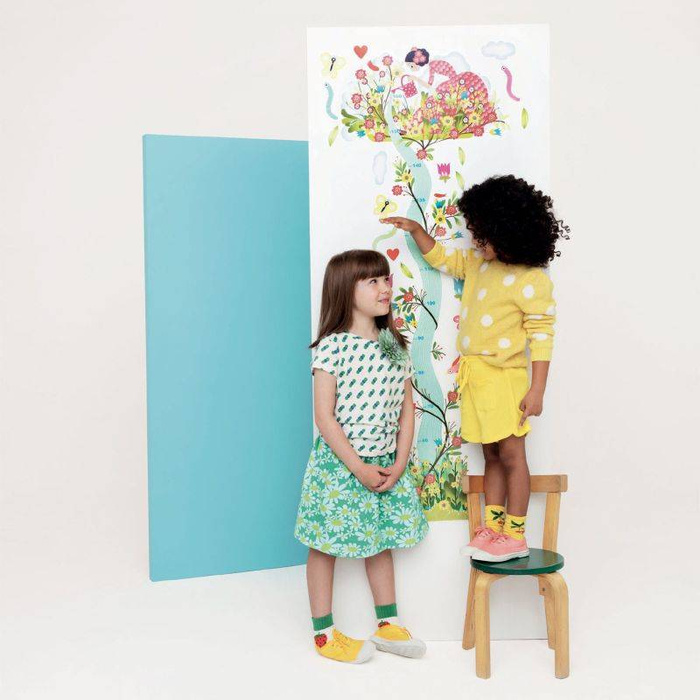 Miarka wzrostu naklejana na ścianę Zaczarowany Ogród DD4041-Djeco, miarki wzrostu dla dzieci