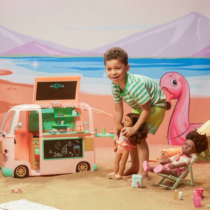 Letni FOOD TRUCK z bogatym wyposażeniem Our Generation BD35485Z