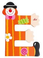 Głoska Clown "E", 81741-Sevi, nauka literek dla dzieci, alfabet