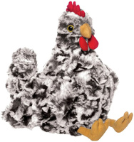 Maskotka dla dziecka czarno-biały kurczak Menley Manhattan Toy 155370