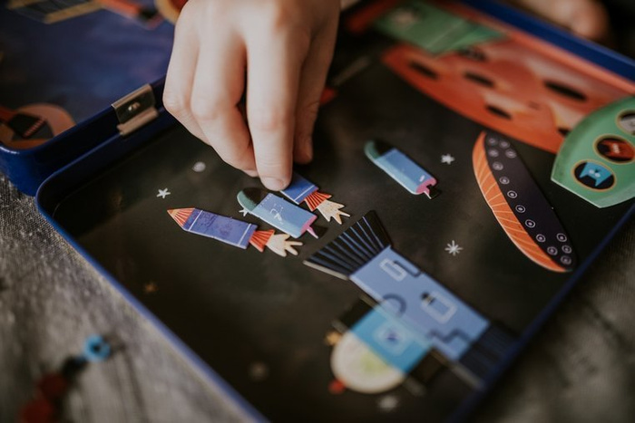 Kreatywna układanka magnetyczna Rakiety kosmiczne MP63823-Mudpuppy, zestawy kreatywne