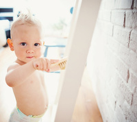 Szczotka z koziego włosia Kucharz LL1239-Lullalove, wyprawka dla niemowlaka