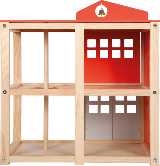 Duża remiza strażacka z helikopterem i akcesoriami Small Foot 12703 drewniane domki dla lalek