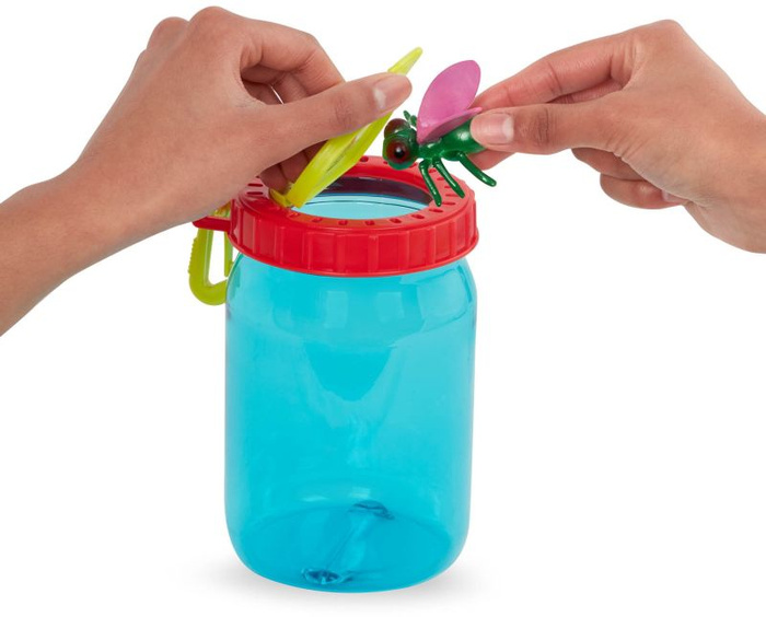 Niezbędnik małego obserwatora przyrody pojemnik z minilupą i siatką na owady Mały odkrywca B.Toys BX2194Z