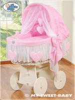 Kosz Mojżesza różowa Amelia 78962122-My Sweet Baby, kosz dla niemowlaka