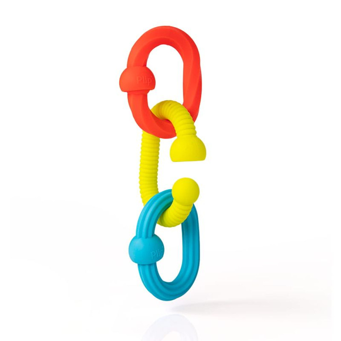 Plip Bobo Kółeczka zabawka sensoryczna dla niemowlaka Gryzak silikonowy Fat Brain Toys FA489-1