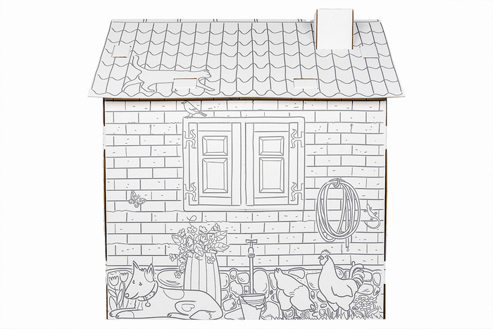 Tekturowy domek dla dzieci do samodzielnego złożenia, 0001-Tektorado, zabawki dla chłopców