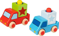 Samochód drewniany z klockiem z dźwiękiem 55899-Goki