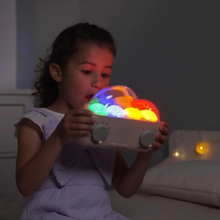 Wielofunkcyjny muzyczny Projektor z bajkami CloudBox wersja polsko - angielska dla dzieci