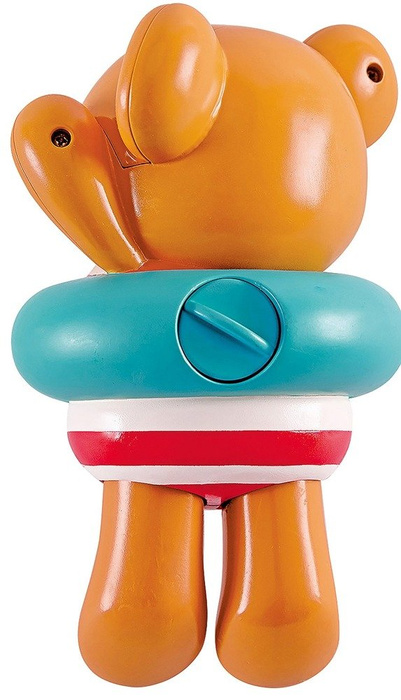 Brązowy miś do nakręcania, E0204-Hape, zabawki do kąpieli