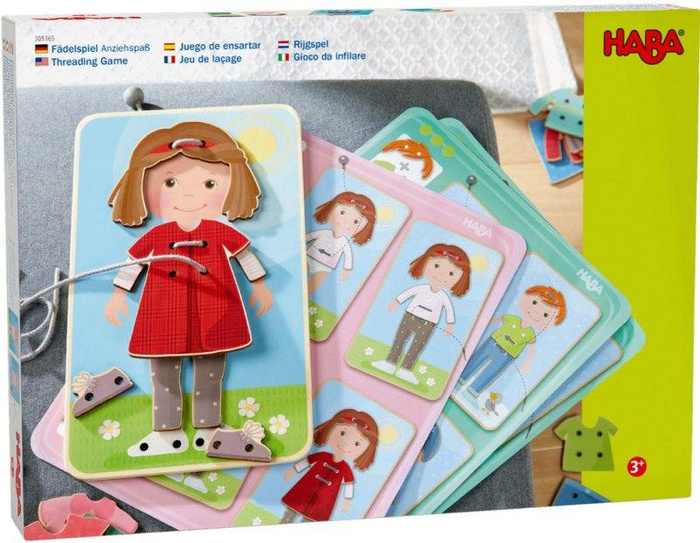 Nawlekanka-sznurowanka Ubierz mnie HB305165-Haba, zabawki motoryczne dla dzieci