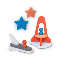 Piankowe puzzle do kąpieli 3D Quutopia Wyprawa na księżyc 172123-Quut, zabawki do kąpieli