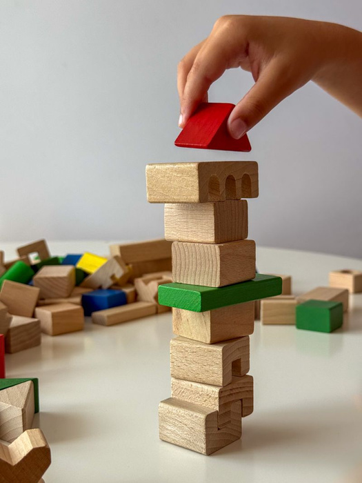 Klocki drewniane zestaw 300 elementów Mumbee 53324