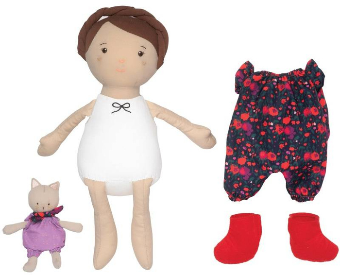 Lalka Freddie i jej mały kotek Playdate Friends 158670-Manhattan Toy, pluszaki dla dzieci