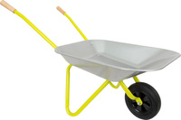 Zabawka ogrodowa Srebrna taczka z narzędziami ogrodowymi 11627-Small Foot Design, zabawy w plenerze