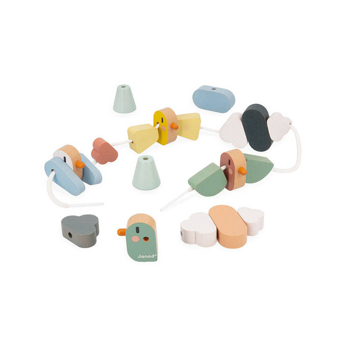 Nawlekanka z drewnianymi ptaszkami Sweet Cocoon J04050 Janod