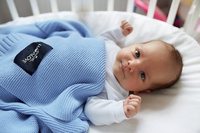 Bambusowy koc Baby blue LL0379-Lullalove, kocyki dla dzieci