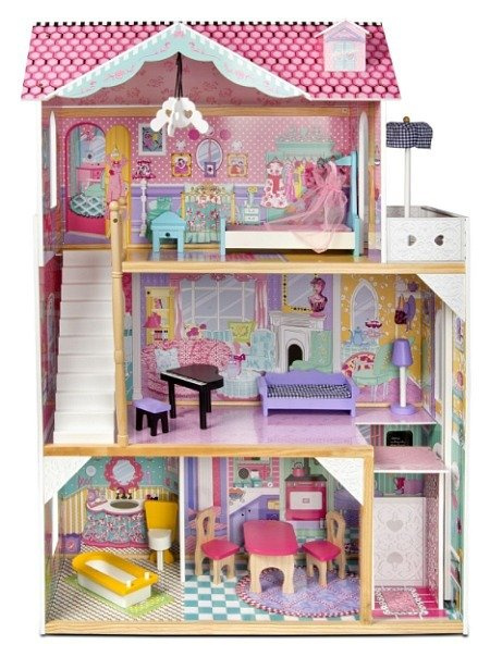 Drewniany domek dla lalek "Anna w apartamencie"