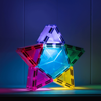 Klocki magnetyczne świecące Light Star Pack 28 el Connetix 00028-ST