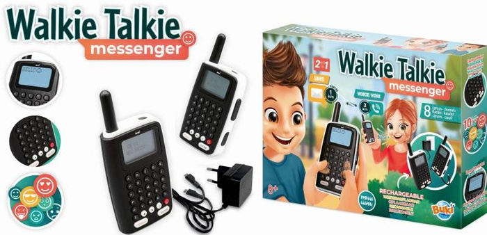 WALKIE-TALKIE messenger - zasięg 1 km/3 km TW04-Buki, zabawy w plenerze