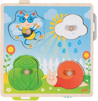 Drewniana układanka interaktywna W ogrodzie Goki 57340