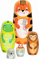 Matrioszki drewniane Tygrys Tavi i jego przyjaciele Goki 60661